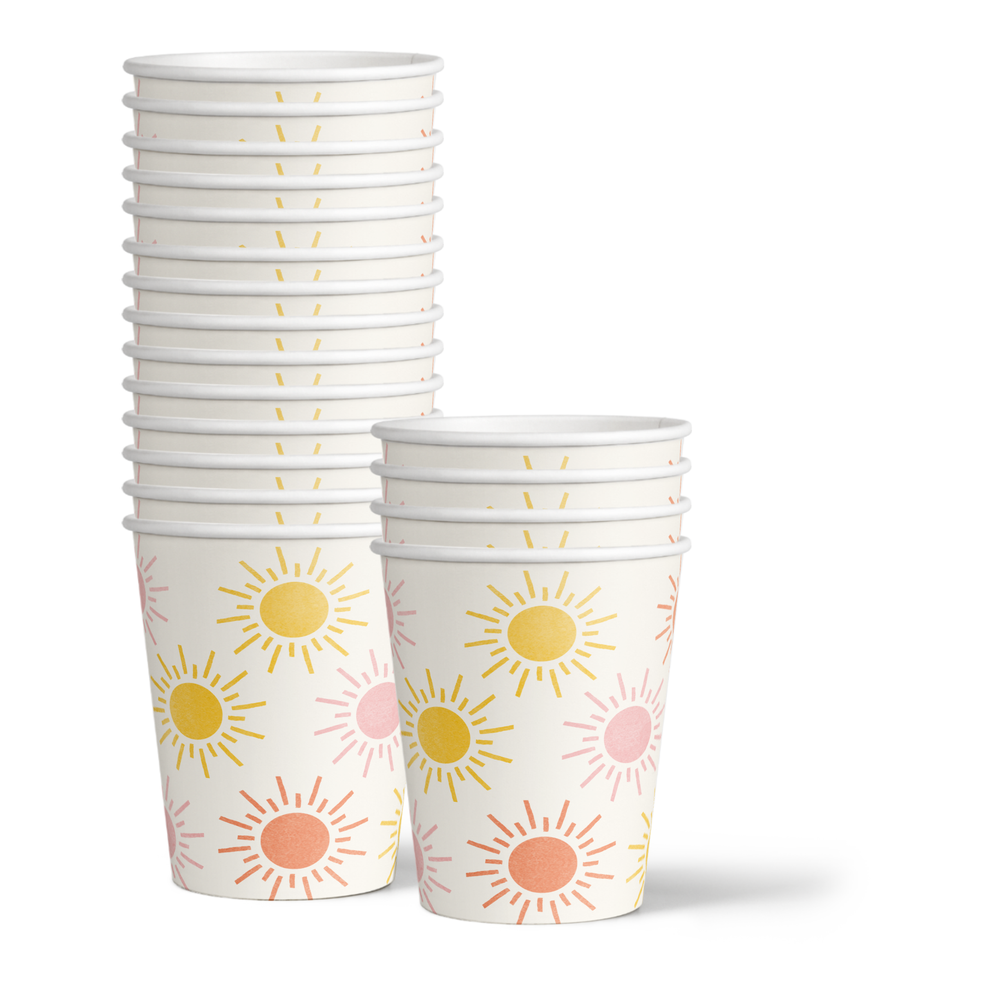 Hello Sunshine Pink Birthday Party Tableware Kit For 16 Guests