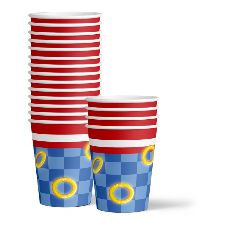 Sonic Birthday Party Tableware Kit For 16 Guests