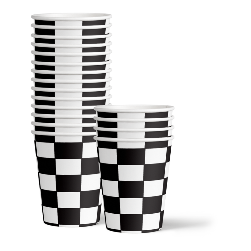 Fourever Rad Smiley Face 4th Birthday Party Supplies 64 Piece Tableware Set Includes Large 9" Dinner Plate and Small Dessert Plates Cups and Napkins Tableware Kit for 16