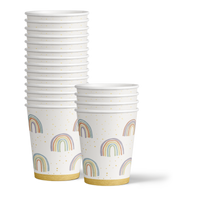 Isn't She Onederful Rainbow 1st Birthday Party Tableware Kit For 16 Guests