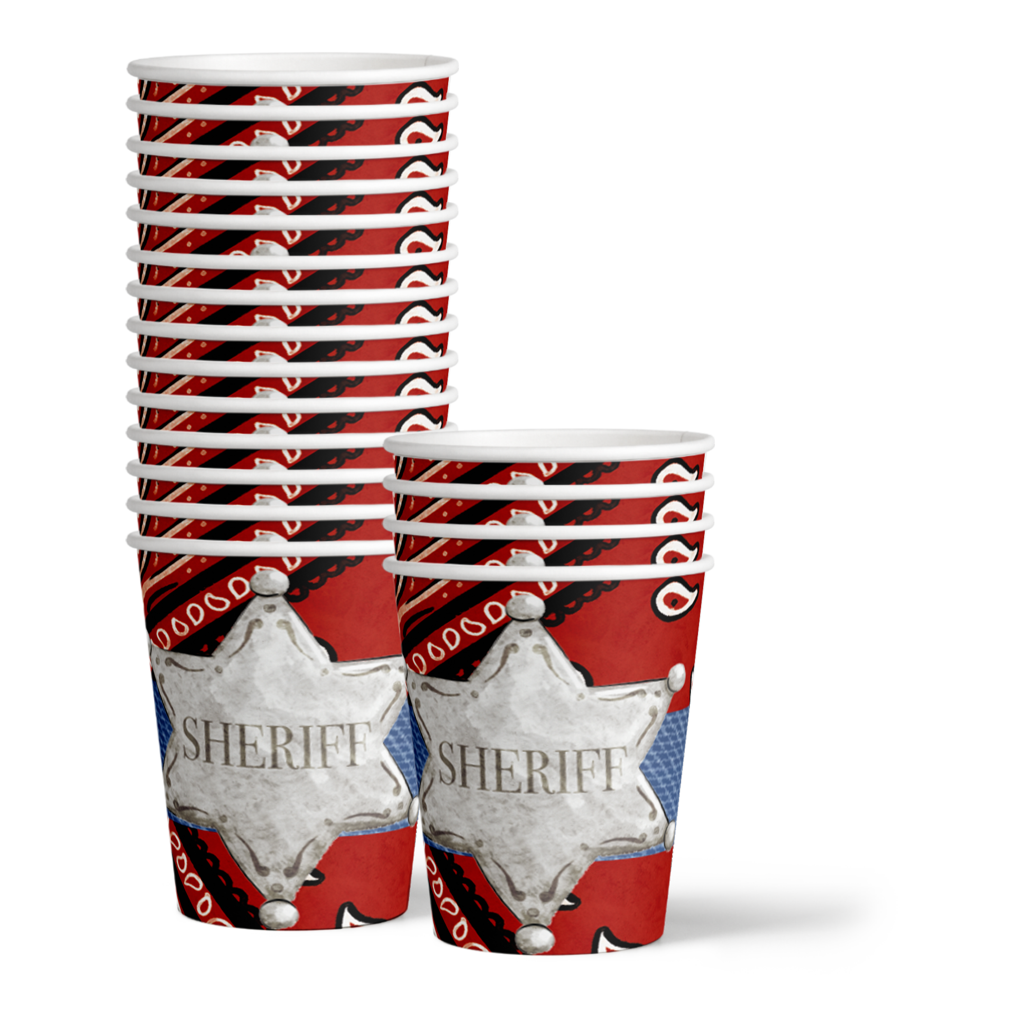 Cowboy Birthday Party Tableware Kit For 16 Guests