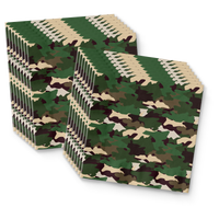 The BIG One Buck Hunter 1st Birthday Party Supplies 64 Piece Tableware Set Includes Large 9" Paper Plates Dessert Plates, Cups and Napkins Kit for 16