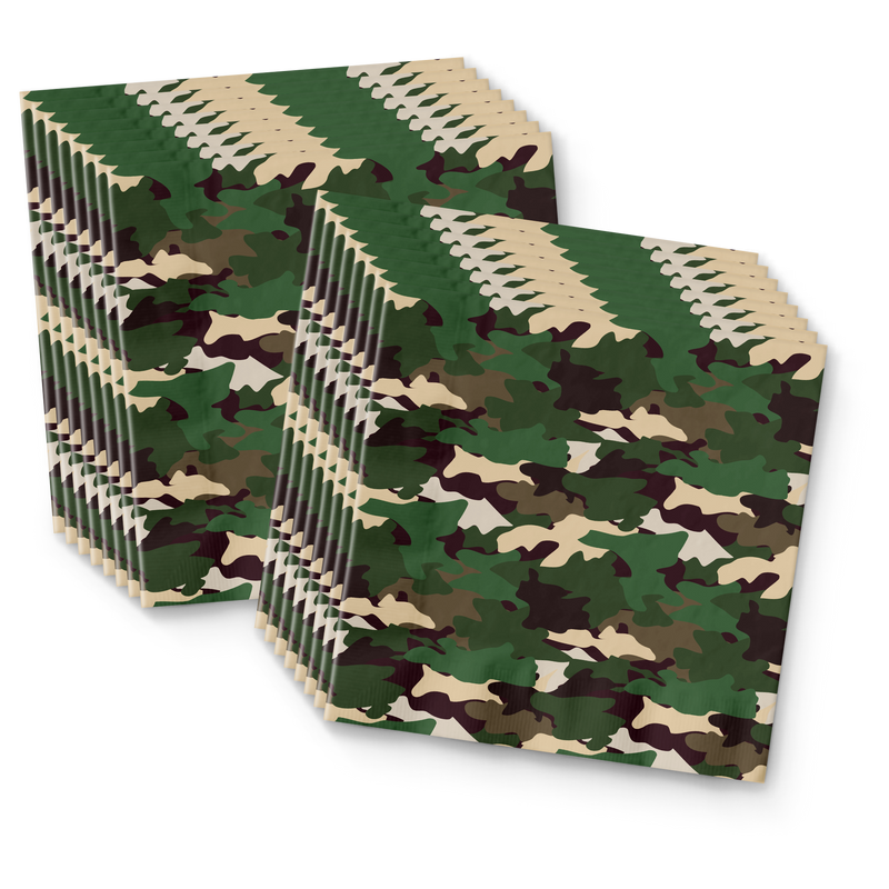The BIG One Buck Hunter 1st Birthday Party Supplies 64 Piece Tableware Set Includes Large 9" Paper Plates Dessert Plates, Cups and Napkins Kit for 16
