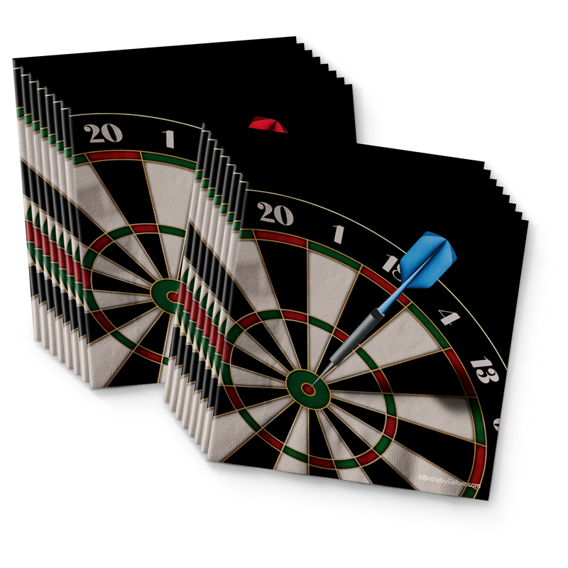 Darts Birthday Party Tableware Kit For 16 Guests