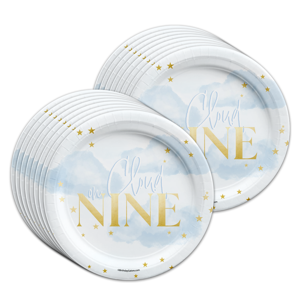 Cloud 9 Birthday Party Tableware Kit For 16 Guests
