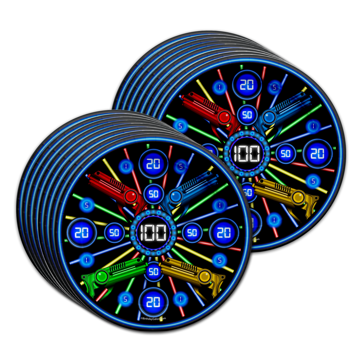Laser Tag Birthday Party Tableware Kit For 16 Guests