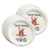 Cowgirl Boots Birthday Party Tableware Kit For 16 Guests