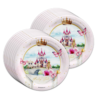 Fairytale Princess Birthday Party Tableware Kit For 16 Guests