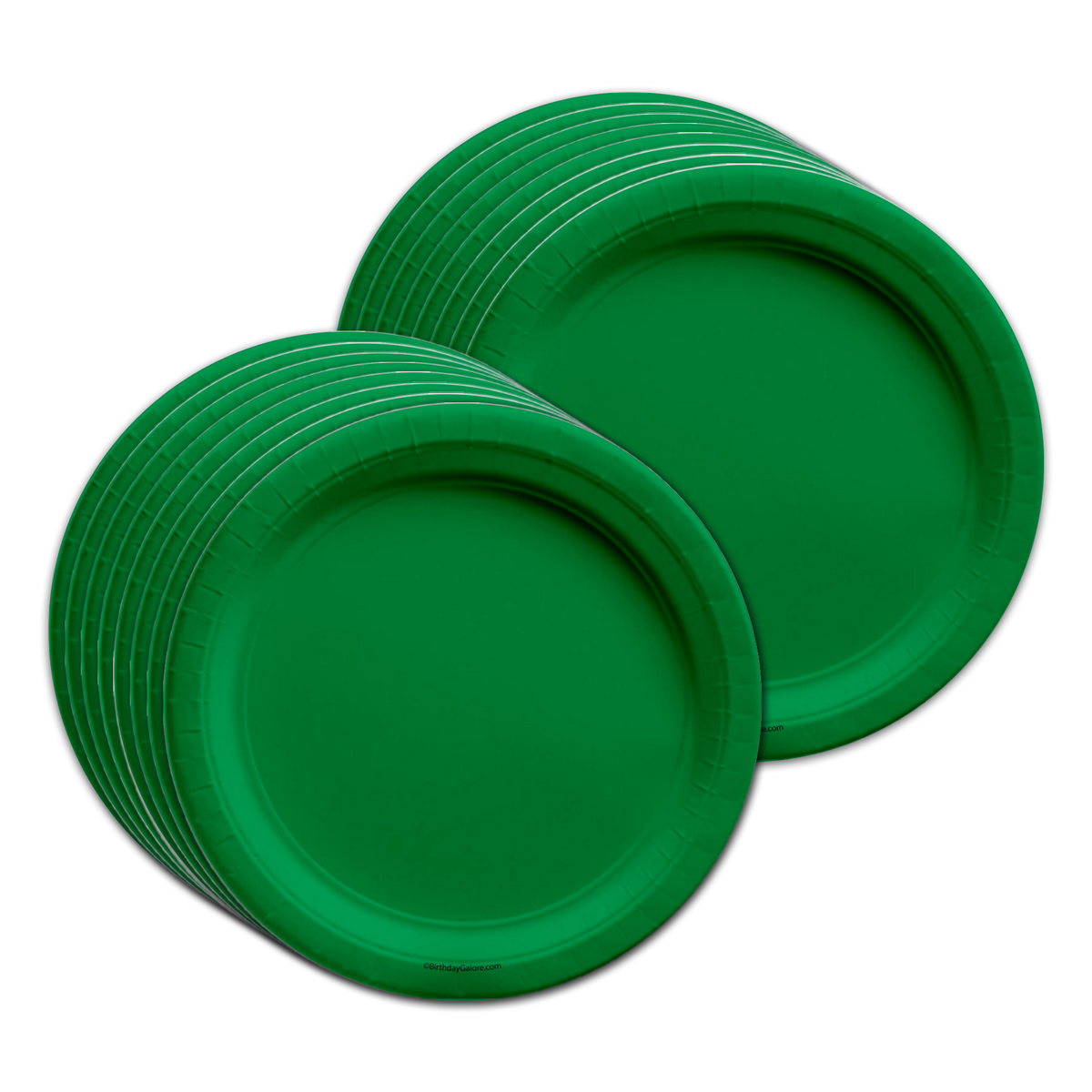 Solid Dark Green Birthday Party Tableware Kit For 16 Guests