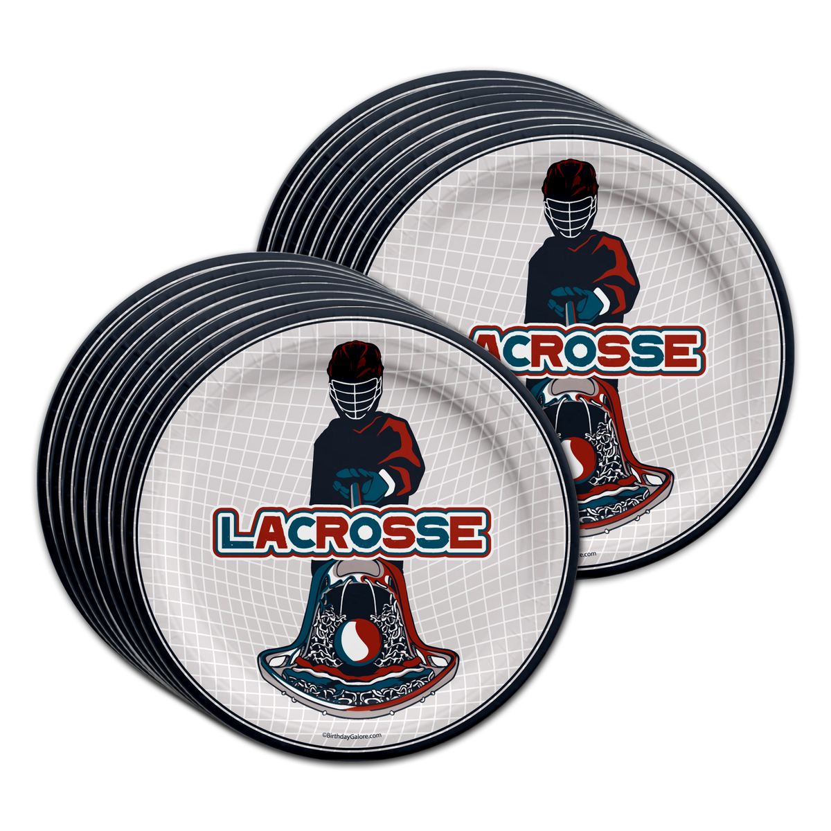 Lacrosse Birthday Party Tableware Kit For 16 Guests