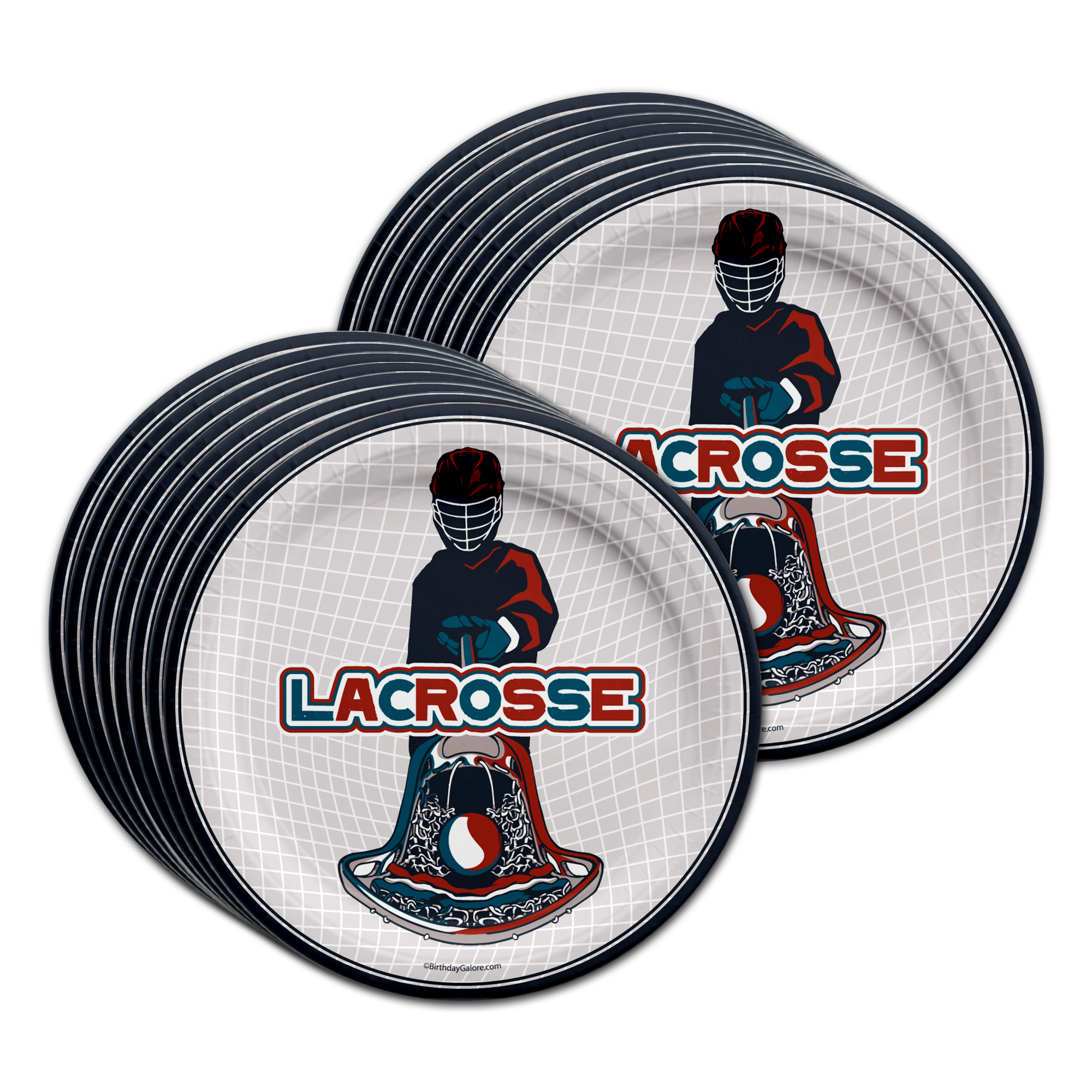 Lacrosse Birthday Party Tableware Kit For 16 Guests