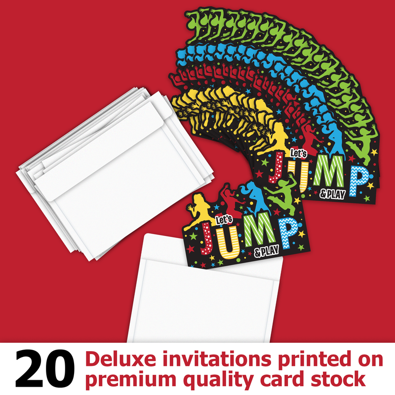 Jump Bounce House Birthday Party Invitations (20)