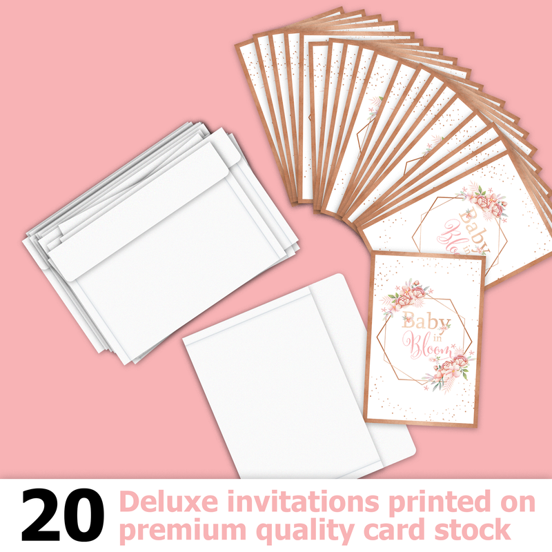 Baby in Bloom Baby Shower Party Invitations (20)