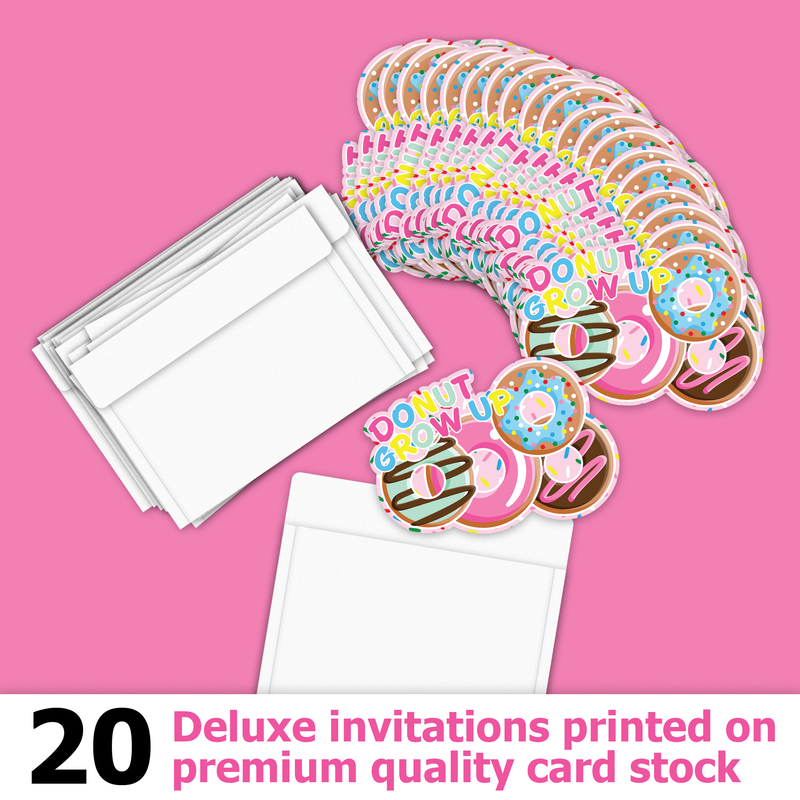 Donut Birthday Party Invitations (20)