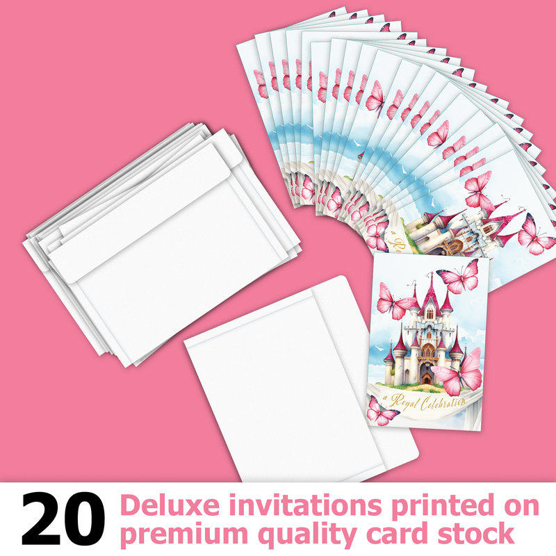 Fairy Tale Princess Birthday Party Invitations (20)