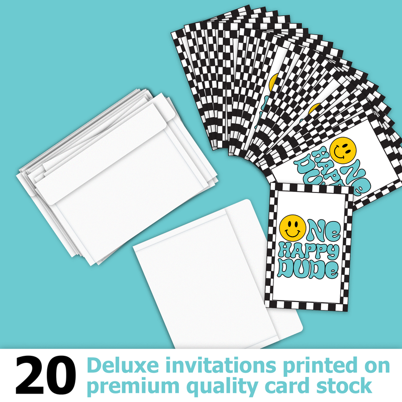 One Happy Dude Birthday Party Invitations (20)