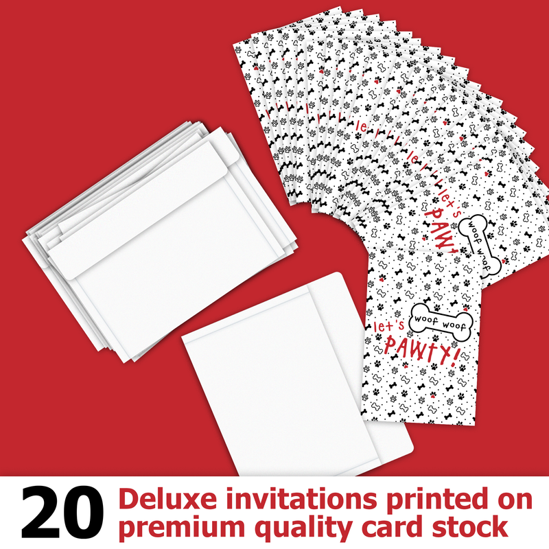 Let's Pawty Birthday Party Invitations (20)