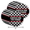 Catch Me I'm Three Racing 3rd Birthday Party Supplies Large 9" Paper Plates in Bulk 32 Piece