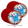 Up Up and Away Airplane Baby Shower Party Supplies Large 9" Paper Plates in Bulk 32 Piece