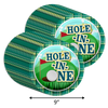Hole in One Golfing First Birthday Party Supplies Large 9" Paper Plates in Bulk 32 Piece