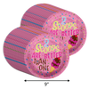 Girls 2nd Birthday Party Supplies - 2 Scoops Ice Cream Birthday Paper Plates - Large 9" Paper Plates in Bulk 32 Piece