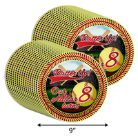 Softball 8th Birthday Party Supplies Large 9" Paper Plates in Bulk 32 Piece