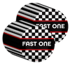 Fast One Racing First Birthday  Party Supplies Large 9" Paper Plates in Bulk 32 Piece