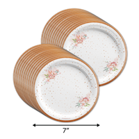 Team Bride Floral Bridal Shower Tableware Kit For 24 Guests