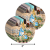 Peter Rabbit Girl's Baby Shower Party Supplies 64 Piece Tableware Set Includes Large 9" Paper Plates Dessert Plates, Cups and Napkins Kit for 16