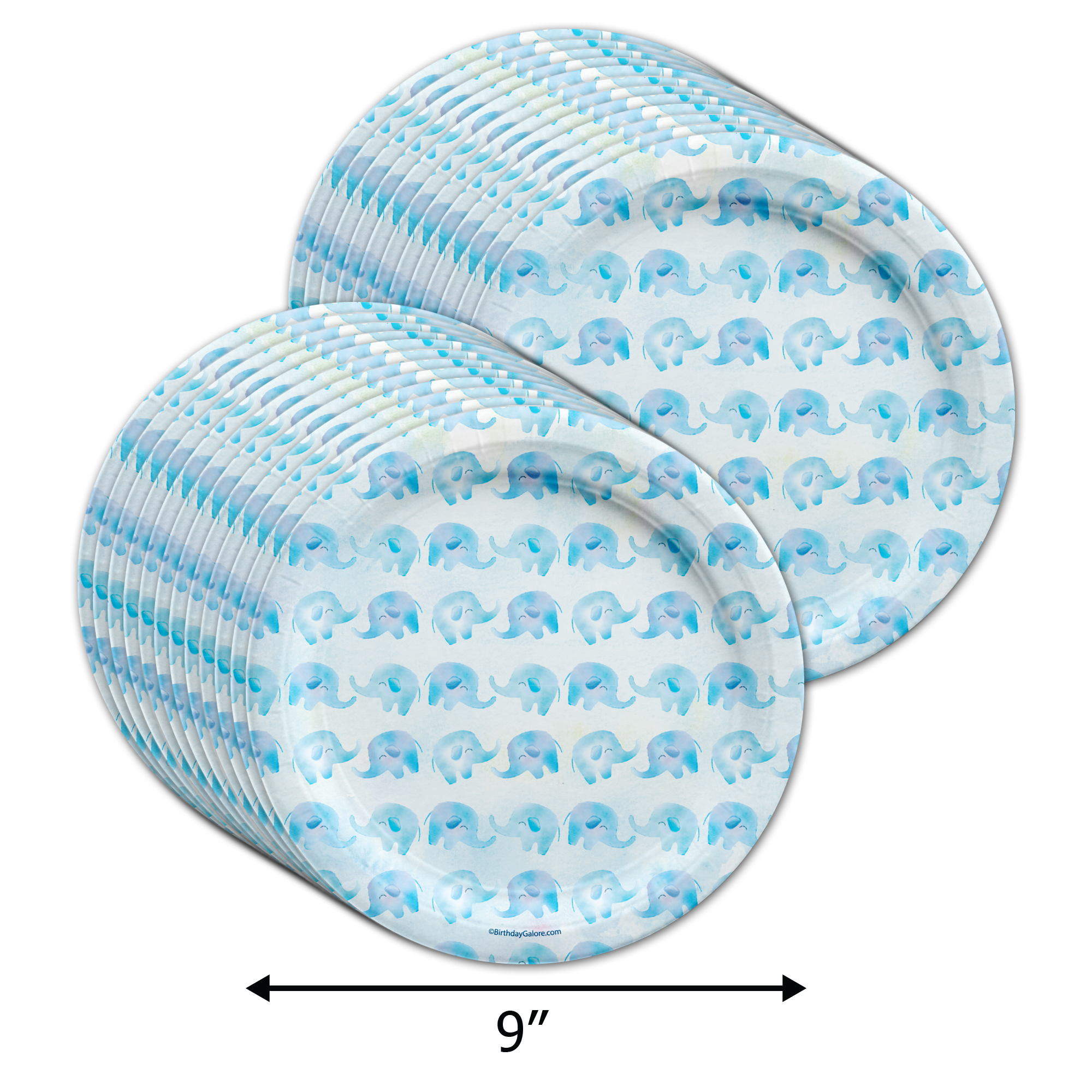 Our Little Peanut Boy Baby Shower Tableware Kit For 24 Guests