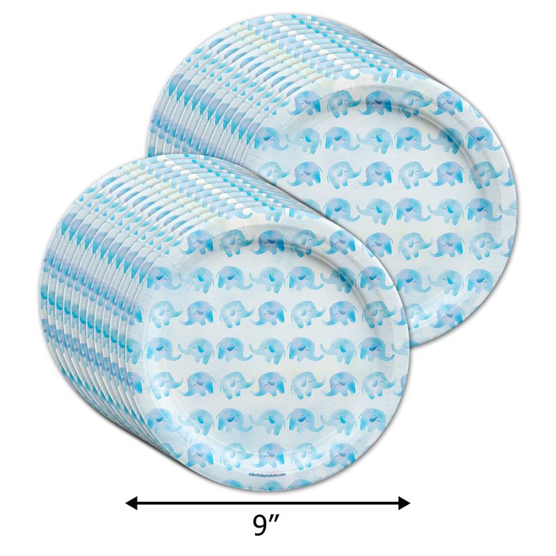 Our Little Peanut Boy Baby Shower Tableware Kit For 24 Guests