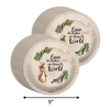 Peter Rabbit Girl's Baby Shower Party Supplies 64 Piece Tableware Set Includes Large 9" Paper Plates Dessert Plates, Cups and Napkins Kit for 16