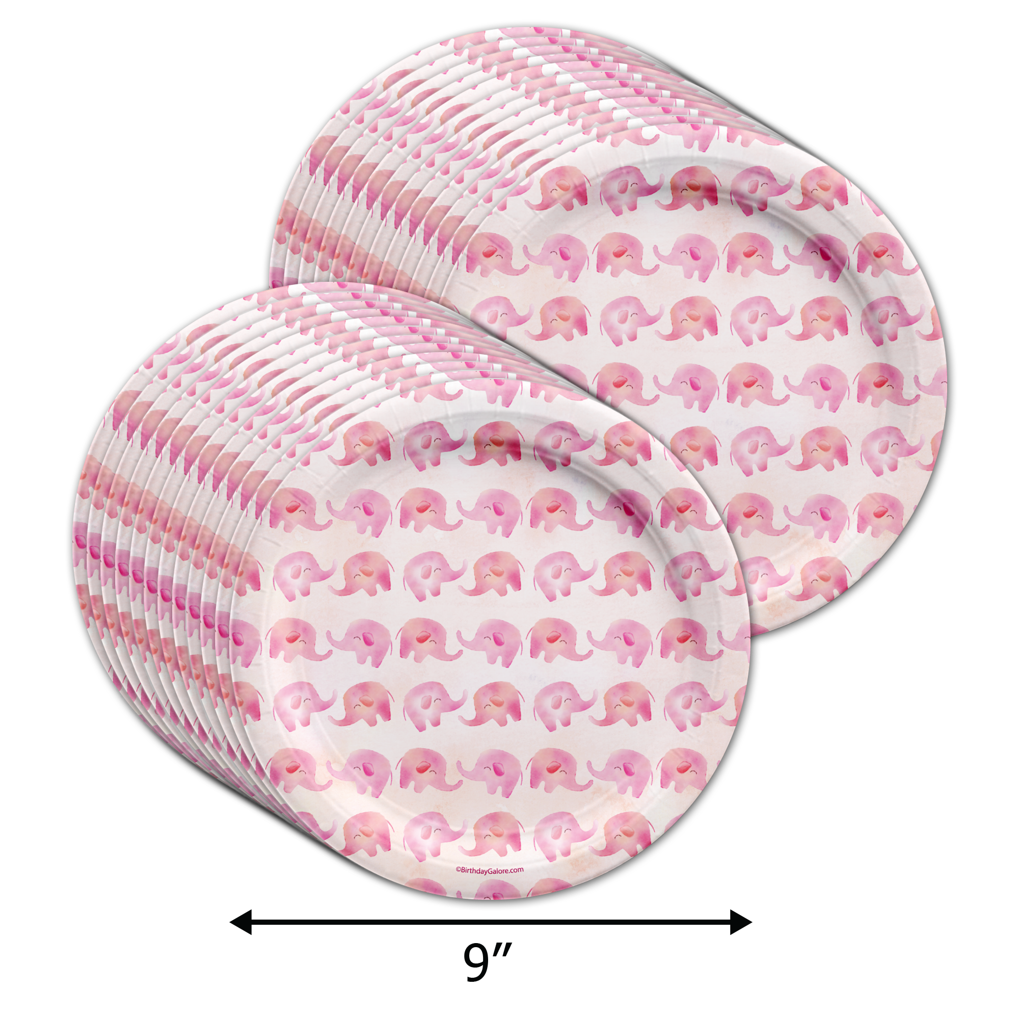 Our Little Peanut Girl Baby Shower Tableware Kit For 24 Guests