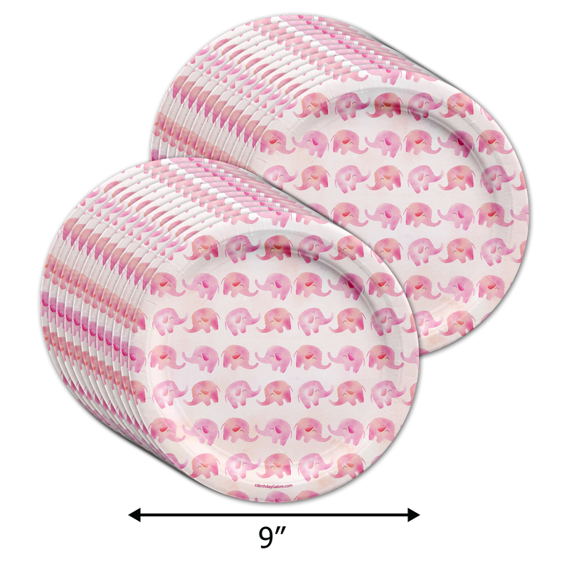 Our Little Peanut Girl Baby Shower Tableware Kit For 24 Guests