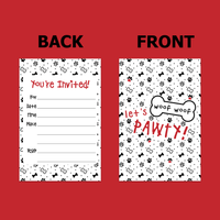Let's Pawty Birthday Party Invitations (20)