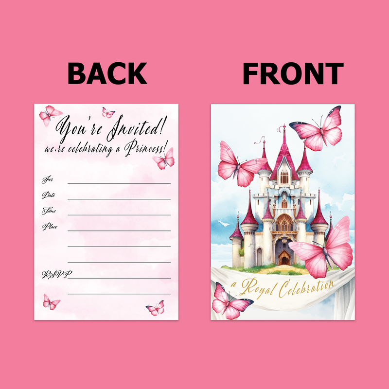 Fairy Tale Princess Birthday Party Invitations (20)