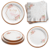 Baby in Bloom Baby Shower Tableware Kit For 24 Guests