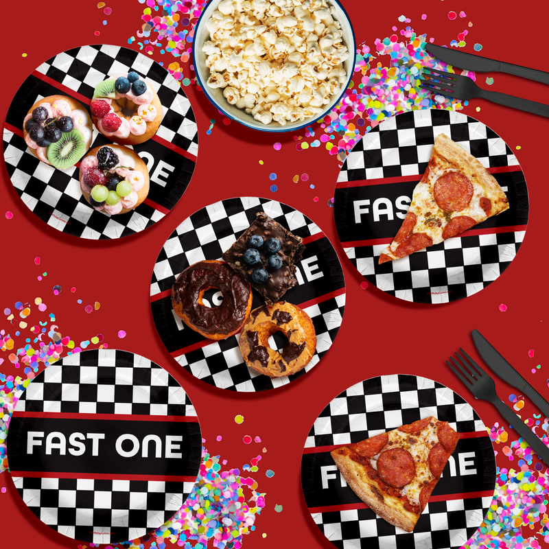 Fast 1 Racing Fast One Racing First Birthday Party Supplies Large 9