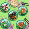 Hole in One Golfing First Birthday Party Supplies Large 9" Paper Plates in Bulk 32 Piece