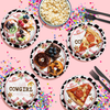 Little Cowgirl is on the Way Baby Shower Cow Print Rodeo Birthday Party Supplies 9" Large Dinner Plates 32 Piece