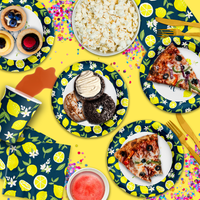 Our Main Squeeze is Turning One Lemon 1st Birthday Party Tableware Kit For 16 Guests