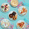 Ofishally One Fishing 1st Birthday Party Supplies Large 9" Paper Plates in Bulk 32 Piece