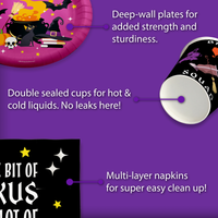 Hokus Pokus Party Tableware Kit For 16 Guests