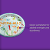 Ofishally One Fishing 1st Birthday Party Supplies Large 9" Paper Plates in Bulk 32 Piece