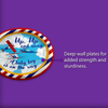 Up Up and Away Airplane Baby Shower Party Supplies Large 9" Paper Plates in Bulk 32 Piece