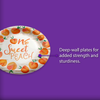 Sweet Peach on the Way Baby Shower Party Supplies Large 9" Paper Plates in Bulk 32 Piece