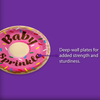 Baby Sprinkle Donut Baby Shower Party Supplies Large 9" Paper Plates in Bulk 32 Piece