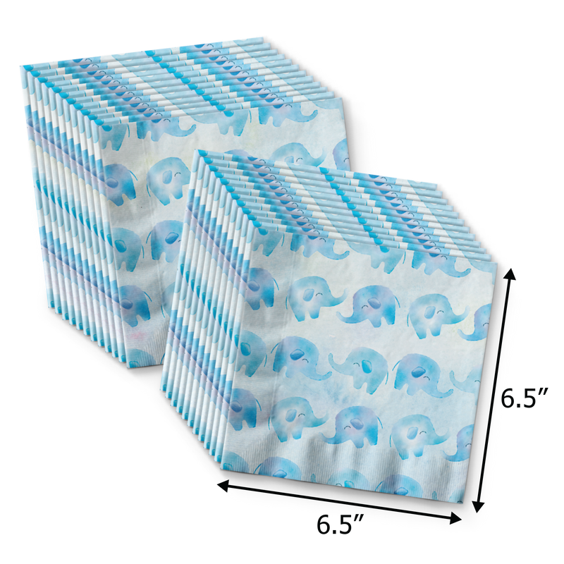 Our Little Peanut Boy Baby Shower Tableware Kit For 24 Guests