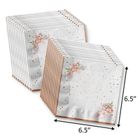 Team Bride Floral Bridal Shower Tableware Kit For 24 Guests