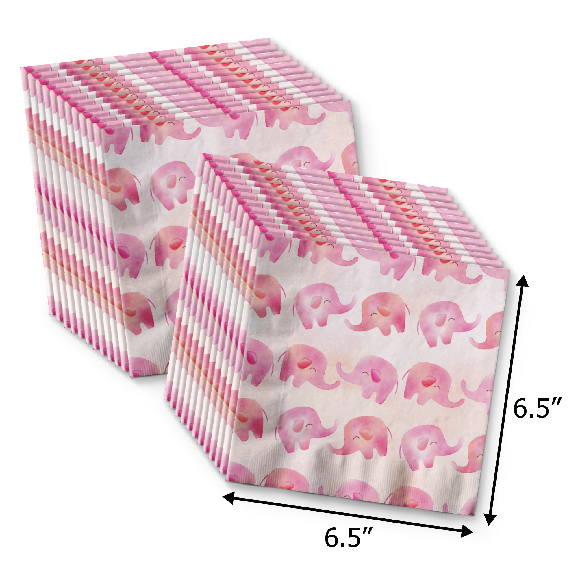 Our Little Peanut Girl Baby Shower Tableware Kit For 24 Guests